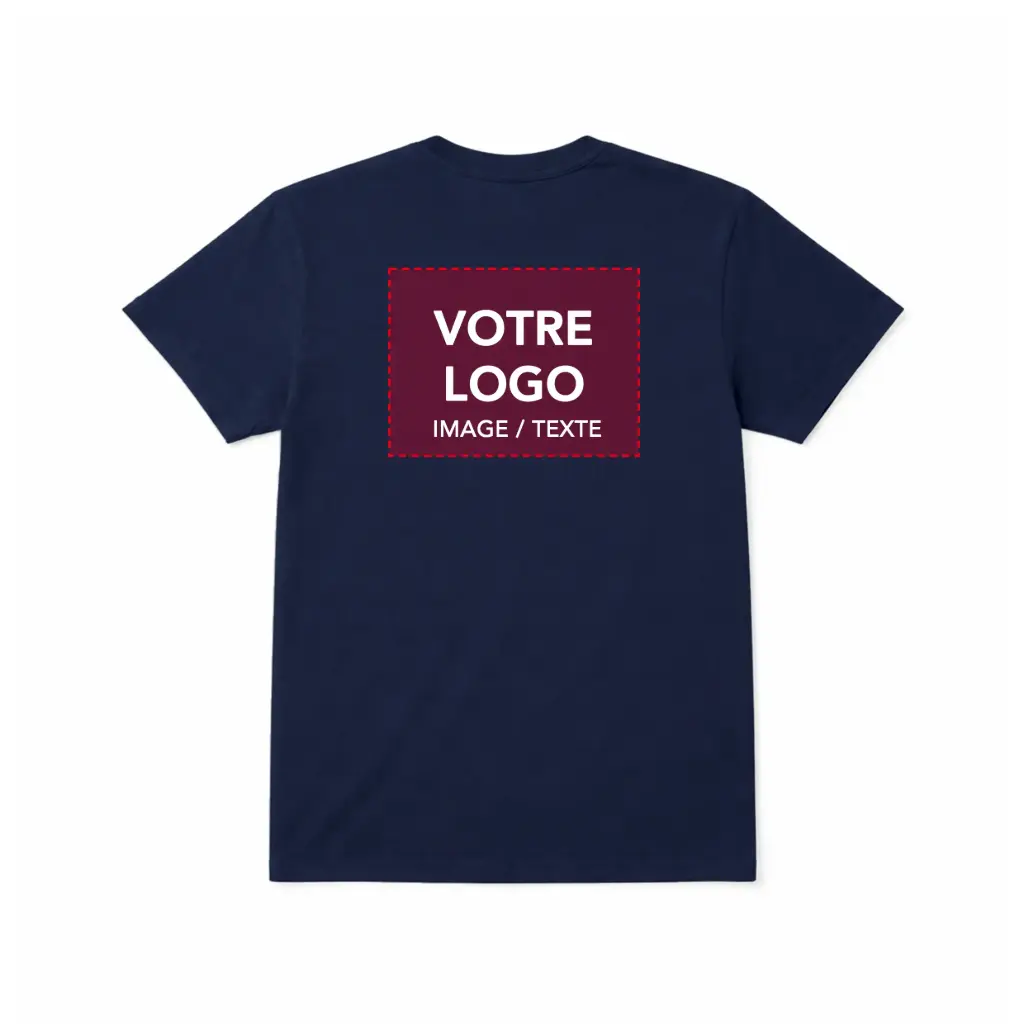 T-shirt personnalisé cœur et dos