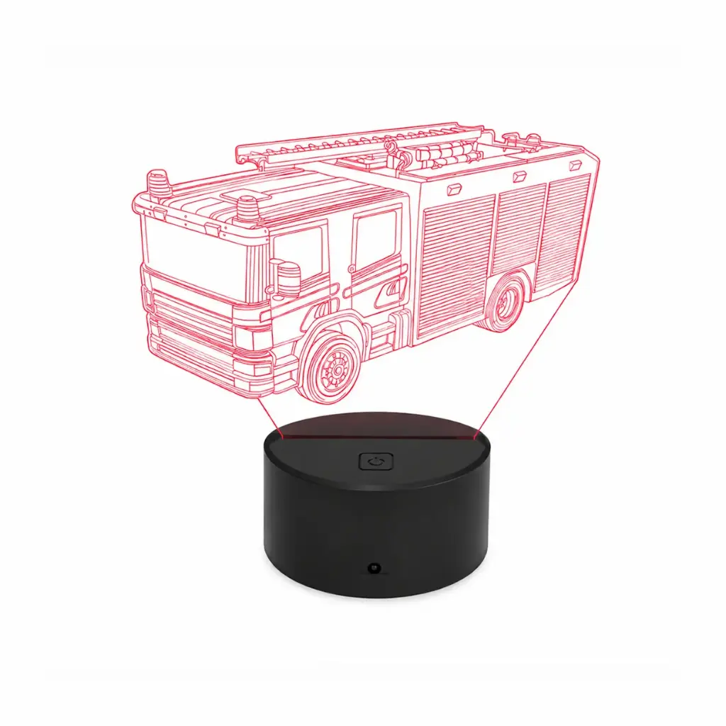 Lampe 3D Camion de Pompier