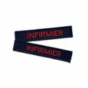 Lot de 2 bandes velcro infirmier(e)