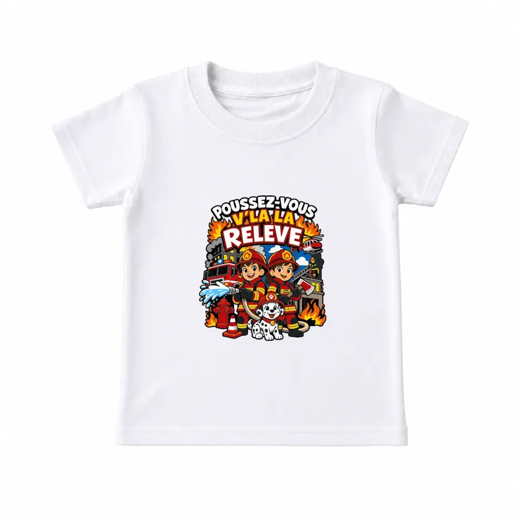 T-shirt Poussez-vous v'là la relève