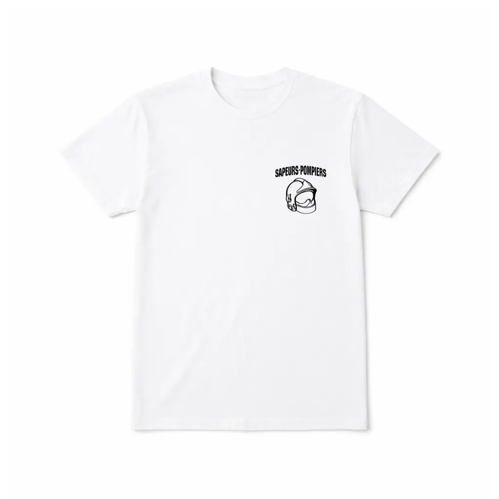 T-shirt Sapeurs-Pompiers blanc