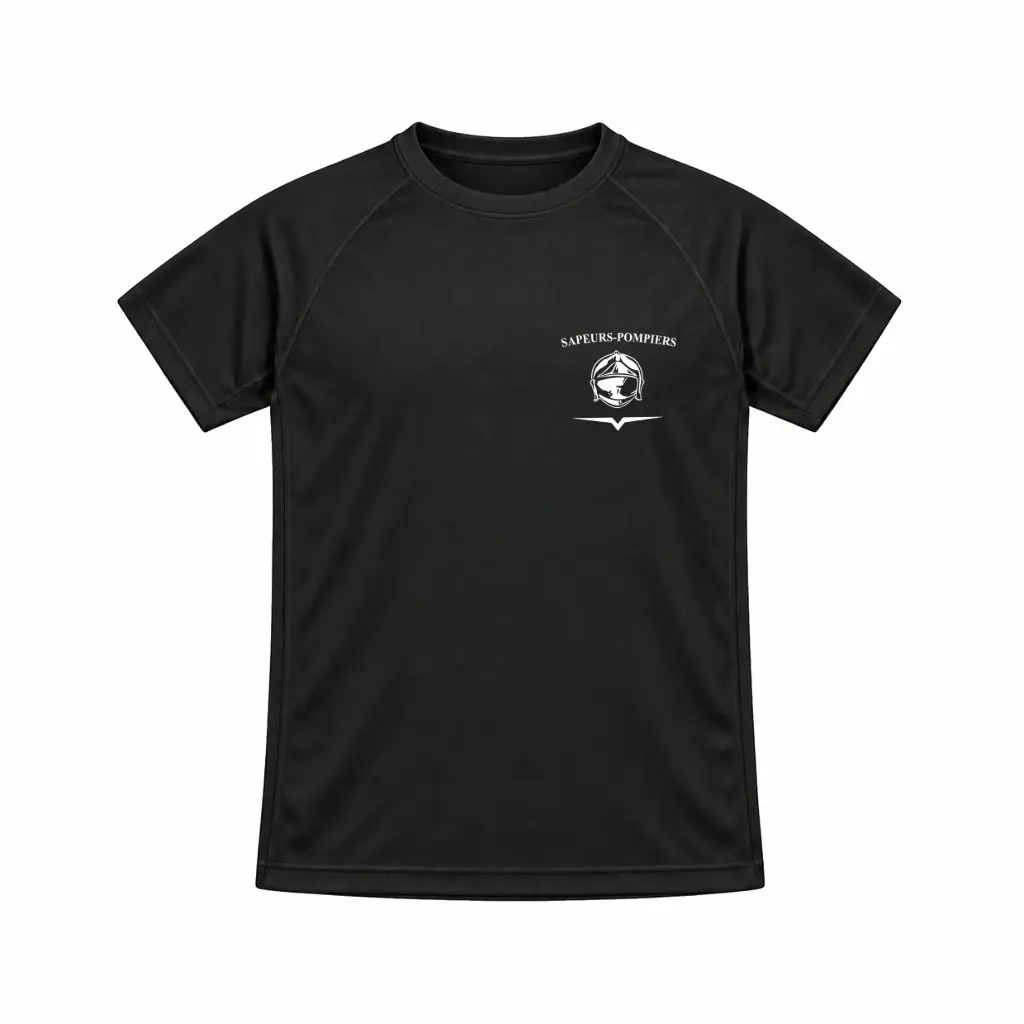 T-shirt de sport logo Pompier