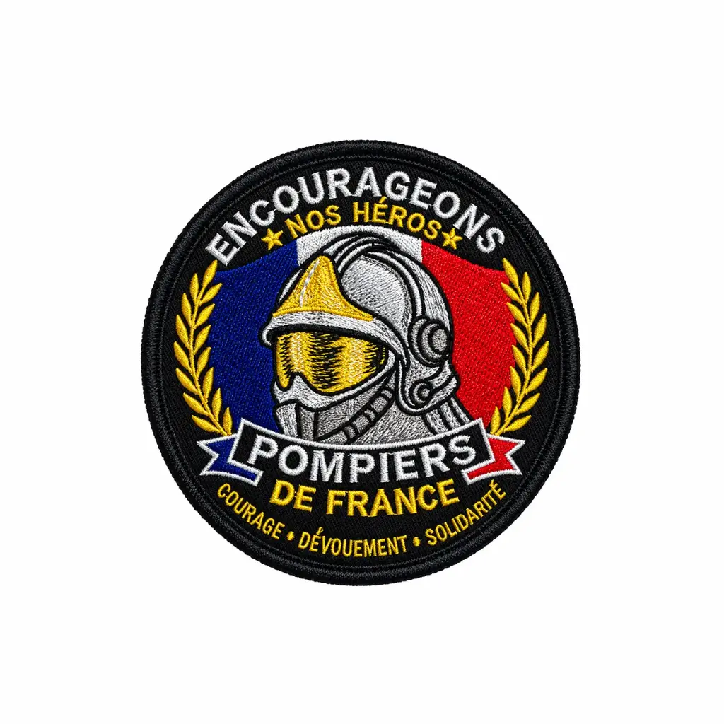 Patch brodé thermocollant Pompiers de France
