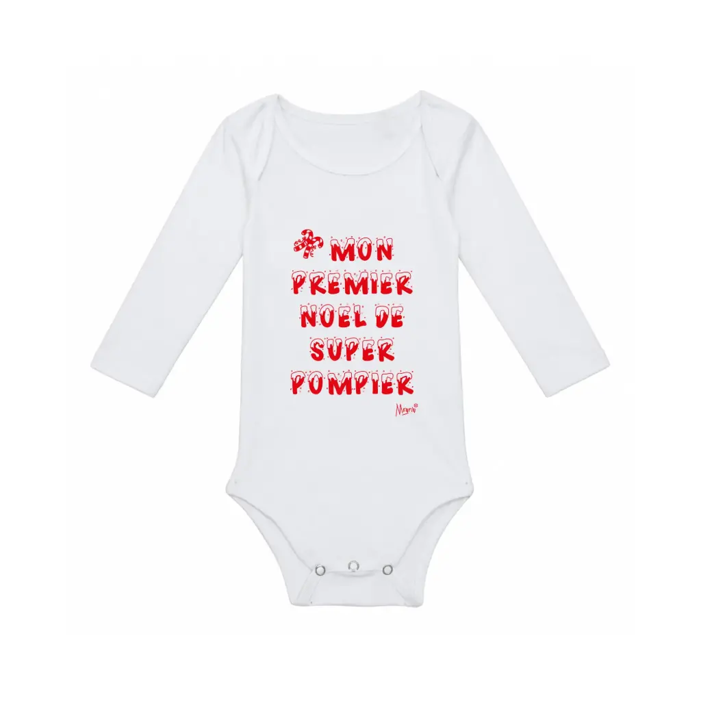 Body "mon premier Noël de super pompier"