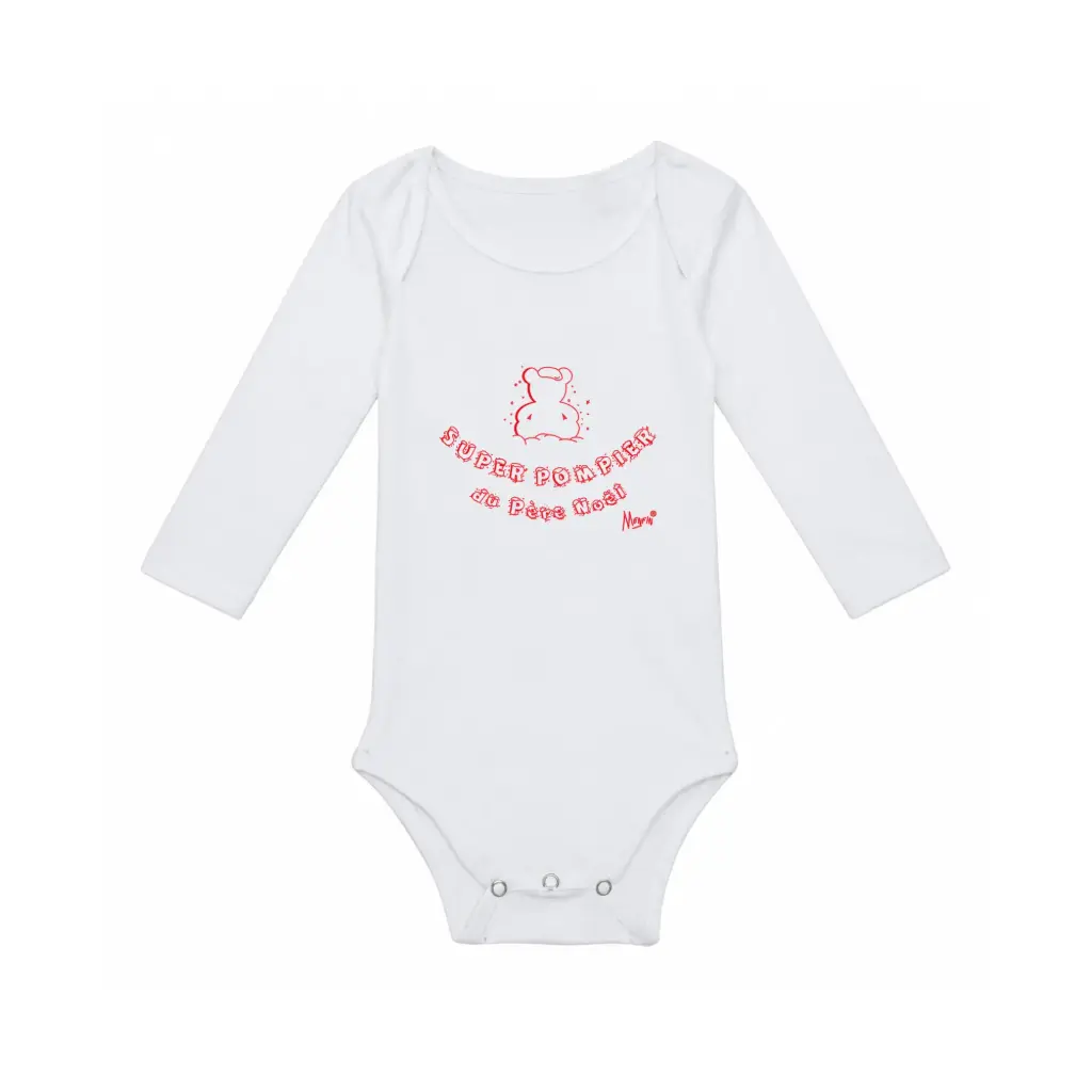 Body "super pompier du Père Noël"