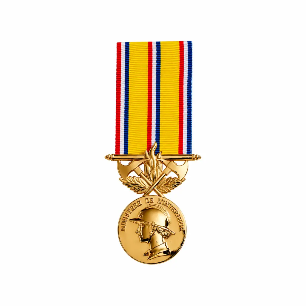 Médaille Sapeurs-Pompiers 40 ans (or)