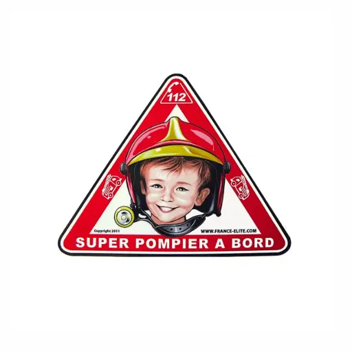 [AUTOSUP] Autocollant SUPER POMPIER® à bord