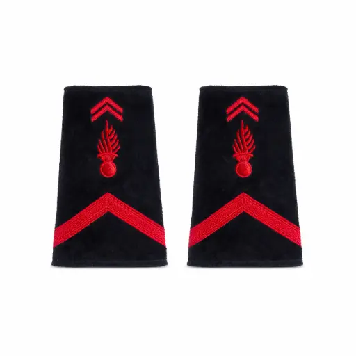 [PM] Paire de fourreaux d'épaules Sapeurs-Pompiers