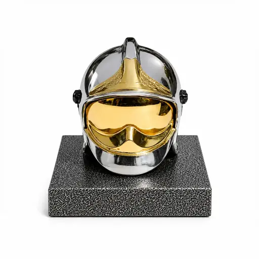 [SOCF1M] Casque F1 sur socle en métal