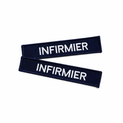 [BPINF] Lot de 2 bandes velcro infirmier(e)