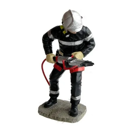 [POM052] Statuette Sapeur-Pompier avec écarteur de désincarcération