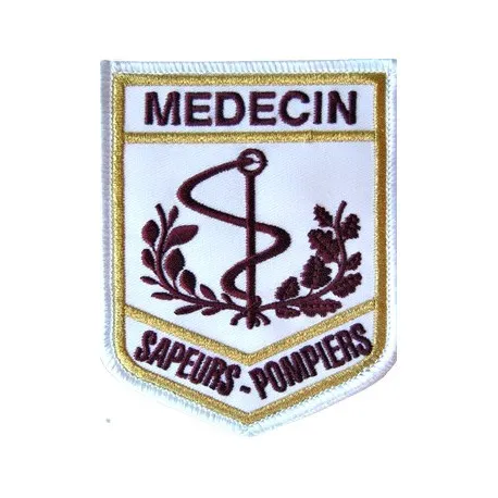 [ECMED] Écusson Médecin Sapeurs-Pompiers brodé