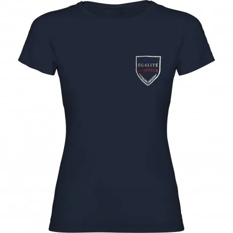 [TFECU] T-shirt ecusson liberté égalité pompier femme