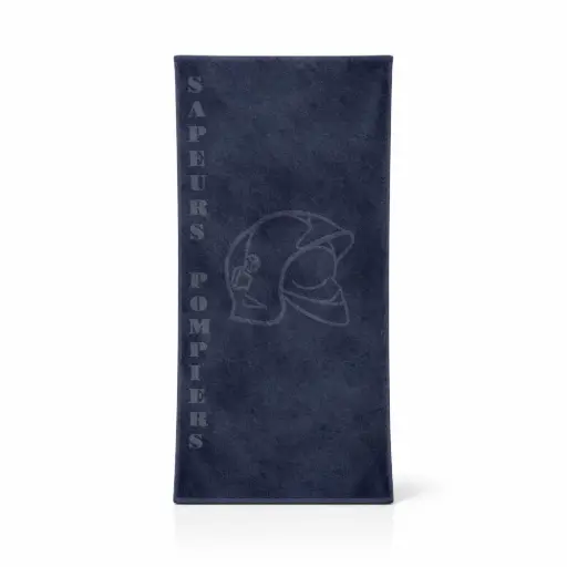 [FE002] Serviette de bain marine Sapeurs-Pompiers