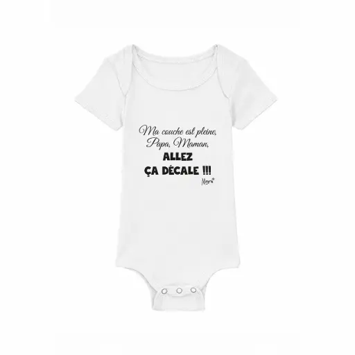 [MENDECALE] Body "Ma couche est pleine, Papa, Maman, allez ça décale !!!"