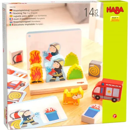 [1306706001] Jeu à empiler 3D Pompiers