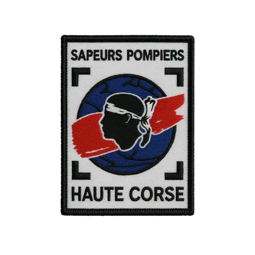 [ECUDRAPCORSE] Écusson Sapeurs-Pompiers Haute Corse brodé