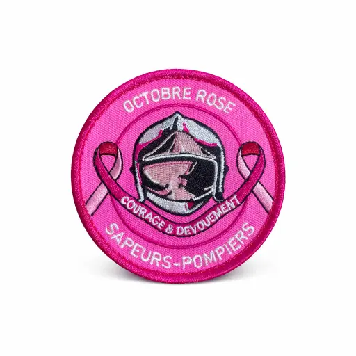 [ECUOCTR] Écusson Octobre Rose Brodé