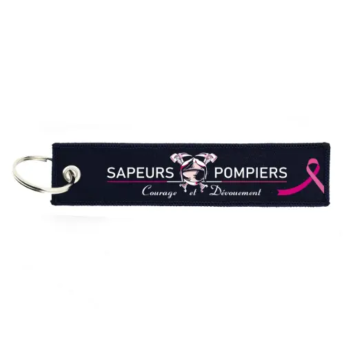 [PCSPOR] Porte-clés flammette Sapeurs-Pompiers Octobre Rose