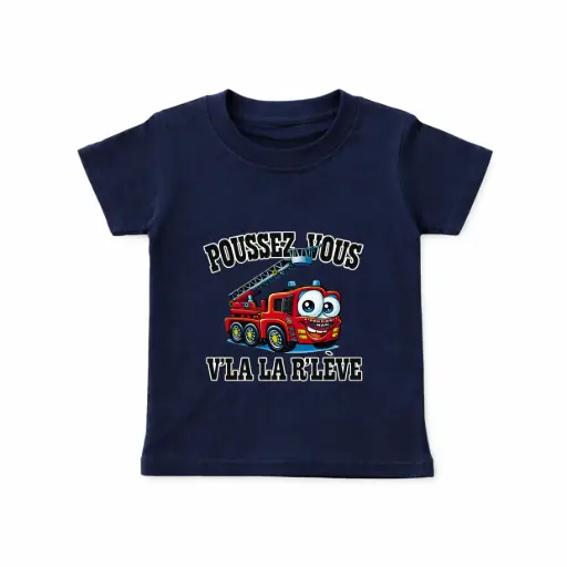 [TCAMVLR] T-shirt Camion "Poussez vous V'la la r'lève"