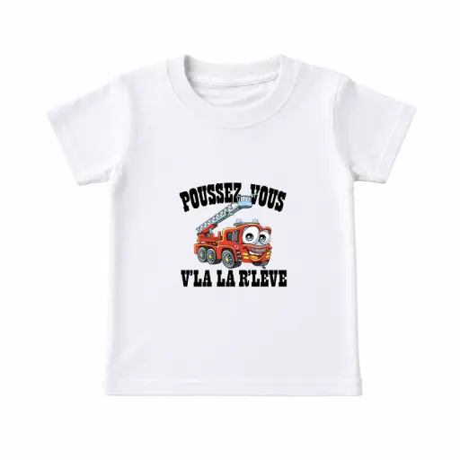 [TCAMVLR] T-shirt Camion "Poussez vous V'la la r'lève"