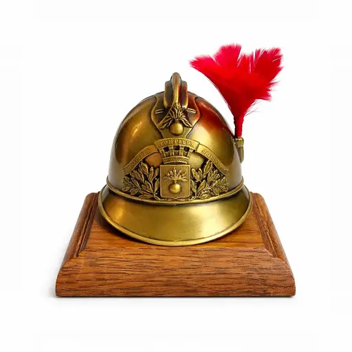 [SOCF11885] Casque F1 1885 sur socle en bois
