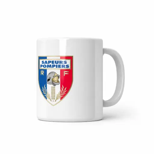 [MUGECSP] Mug céramique écusson Sapeurs-Pompiers