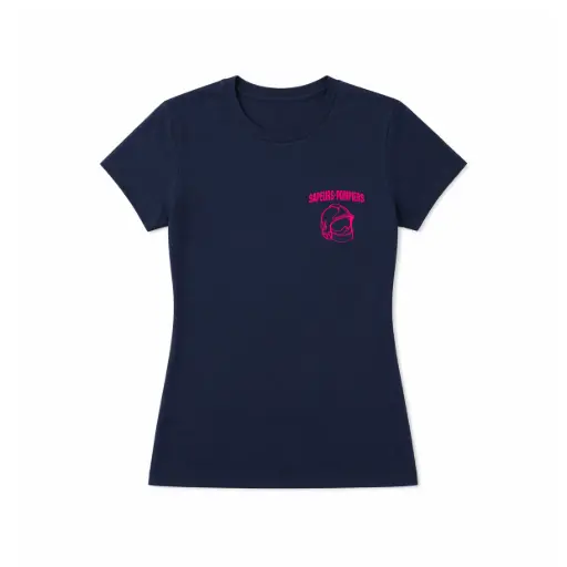 [TFFLUO] T-shirt Femme Sapeurs-Pompiers fluo