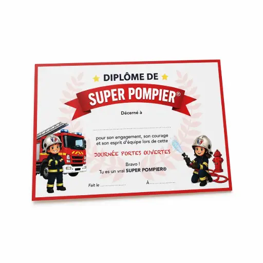 [DIPLOSUP] Diplôme SUPER POMPIER®
