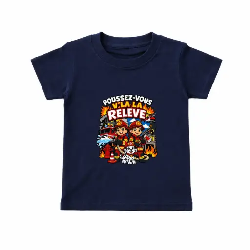 T-shirt Poussez-vous v'là la relève