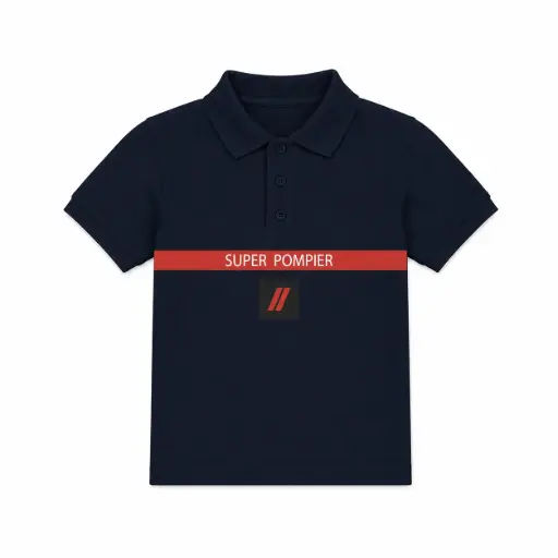 Polo SUPER POMPIER® avec flocage en DTF